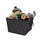 Simplify Storage Bin, Plastic, Black, 13 in H, 15 in W, 13 in L 25091-BLACK - alternate 3